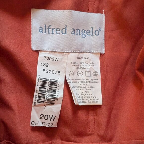 ALFRED ANGELO LONG CHIFFON BRIDESMAID DRESS WITH RUCHING 7093W